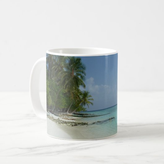 Mug Boug de café blanc Paradise (Devant gauche)