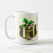 Mug Boug de café cadeau de Noël en or (Gauche)