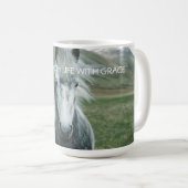 Mug Boug de café Cheval personnalisé (Devant droit)