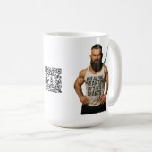 Mug Boug de café - Coeurs cassants Cartes de levage (Devant droit)