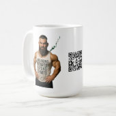 Mug Boug de café - Coeurs cassants Cartes de levage (Devant gauche)