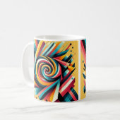Mug Boug de café - Conception géométrique spirale colo (Devant gauche)