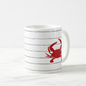Mug Boug de café côtier de crabe rouge (Devant droit)
