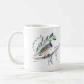 Mug Boug de café d'art de l'Oiseau de souris touffu (Gauche)