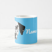 Mug Boug de café de chien dalmate noir tacheté (Centre)