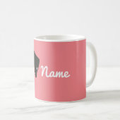 Mug Boug de café de chien dalmate noir tacheté (Devant droit)