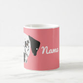 Mug Boug de café de chien dalmate noir tacheté (Centre)