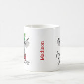 Mug Boug de café de Noël à lait de vache personnalisé (Centre)