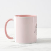 Mug Boug de café de Noël rose pâle (Gauche)