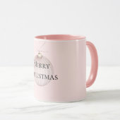 Mug Boug de café de Noël rose pâle (Devant droit)