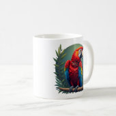 Mug Boug de café de perroquet macaw - Oiseau tropical  (Devant droit)