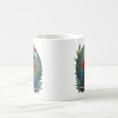 Mug Boug de café de perroquet macaw - Oiseau tropical  (Centre)