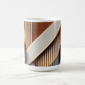 Mug Boug de café doré et géométrique moderne (Centre)