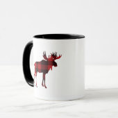 Mug Boug de café d'orignal Plaid Red Buffalo (Devant gauche)