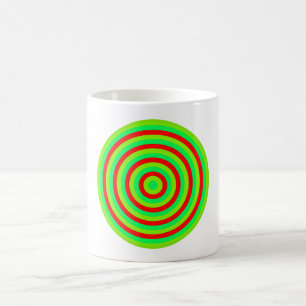 Mug Boug de café en cercle coloré concentré
