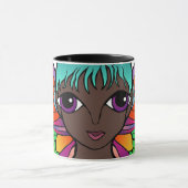 Mug Boug de café femme papillon (Centre)