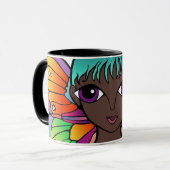 Mug Boug de café femme papillon (Devant gauche)