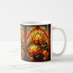 Mug Boug de café floral en verre feuilleté