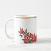 Mug Boug de café floral moulé en or (Gauche)
