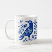 Mug Boug de café fold'oiseaux scandinaves (Gauche)