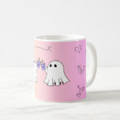 Mug Boug de café Ghosts adorable - Parfait pour Hallow (Devant droit)