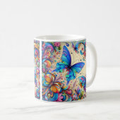 Mug Boug de café - Papillons Whimsical Design (Devant droit)