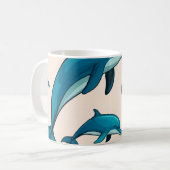 Mug Boug de café personnalisé Dolphin* (Devant gauche)