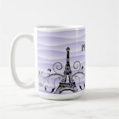 Mug Boug de café pourpre Tour Eiffel (Gauche)