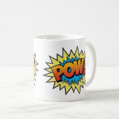 Mug Boug de café - Pow d'art pop (Devant droit)