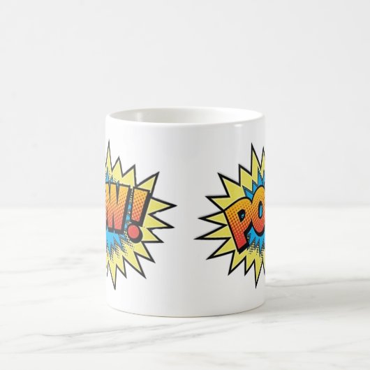 Mug Boug de café - Pow d'art pop (Centre)