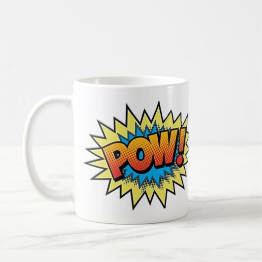 Mug Boug de café - Pow d'art pop (Gauche)