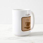 Mug Boug de café Premium personnalisé (Devant droit)
