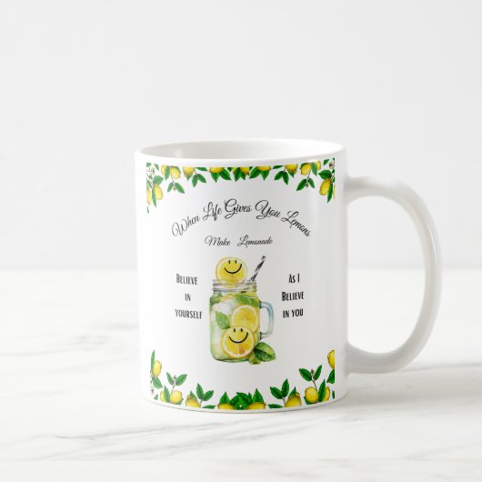 Mug Boug de café quand la vie vous donne des citrons (Droite)