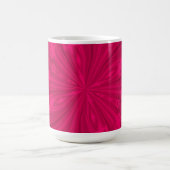 Mug Boug de café rose à la framboise Abstraite (Centre)