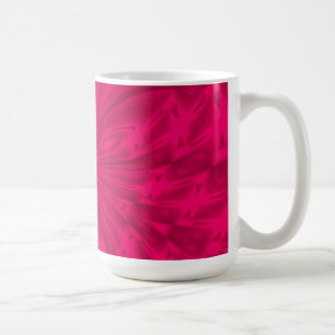Mug Boug de café rose à la framboise Abstraite