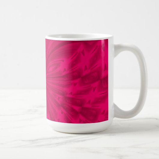 Mug Boug de café rose à la framboise Abstraite (Droite)