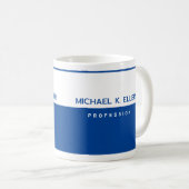 Mug Boug de café semi-bleu de la profession moderne av (Devant droit)