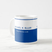 Mug Boug de café semi-bleu de la profession moderne av (Devant gauche)