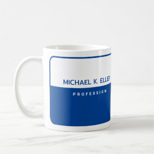 Mug Boug de café semi-bleu de la profession moderne av