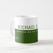 Mug Boug de café semi-vert de la profession moderne av (Devant gauche)