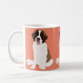 Mug Boug de café St Bernard personnalisable (Gauche)