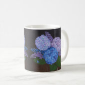 Mug Boug de café - Vase d'Hydrangeas (Devant droit)