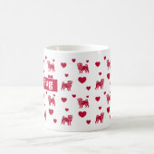 Mug Boug de carlin aux Coeurs rouges (Centre)