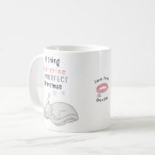 Mug Boug de chat de Noël personnalisé (Devant gauche)