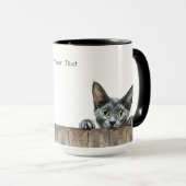 Mug Boug de chat oriental à courte distance (Devant droit)