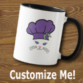 Mug Boug de chef de petit chat personnalisable