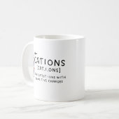 Mug Boug de chimie mignonne, Idée cadeau de chimie, Ca (Devant gauche)