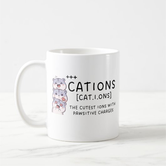 Mug Boug de chimie mignonne, Idée cadeau de chimie, Ca (Gauche)