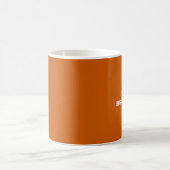 Mug Boug de code hexadécimal couleur orange brûlé (Centre)