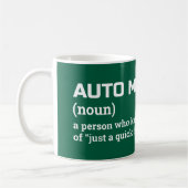 Mug Boug de définition mécanique - Humour mécanique au (Gauche)
